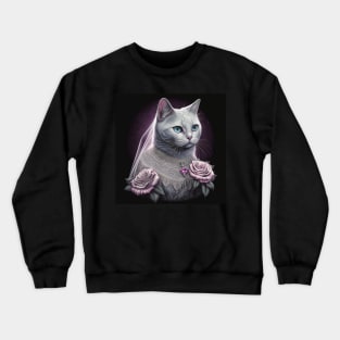 Royal White British Shorthair Crewneck Sweatshirt